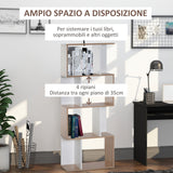 easycomfort easycomfort libreria di design scaffale ufficio legno moderna 4 ripiani 6024148cm ean 8054111844291