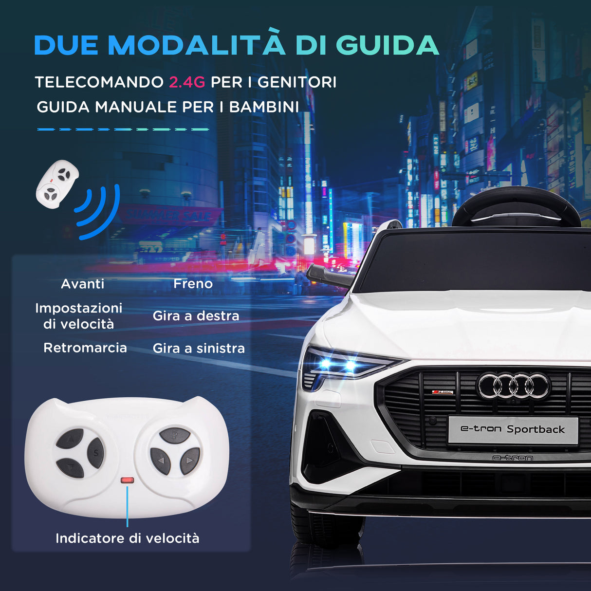easycomfort easycomfort macchina elettrica per bambini 12v con telecomando velocita 3 8kmh luci e musica eta 3 5 anni bianco
