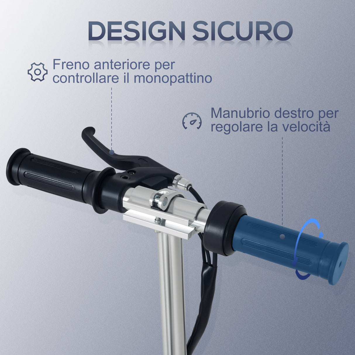 easycomfort easycomfort monopattino elettrico pieghevole altezza regolabile 82 93cm con freno velocita 12kmh nero