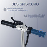 easycomfort easycomfort monopattino elettrico pieghevole altezza regolabile 82 93cm con freno velocita 12kmh nero