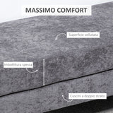 easycomfort easycomfort panca fondo letto a 2 strati in tessuto effetto velluto e acciaio 121x50 5x46 5 cm grigio scuro e oro