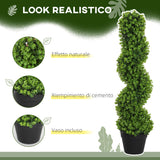 easycomfort easycomfort pianta finta di eucalipto a spirale con vaso incluso per interno ed esterno altezza 90 cm verde