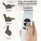 easycomfort easycomfort poltrona alzapersona reclinabile massaggiante e riscaldante con doppio motore marrone scuro