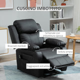 easycomfort easycomfort poltrona elettrica alzapersona reclinabile fino 160 con telecomando in similpelle nero