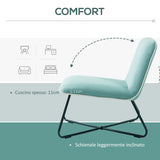 immagine-4-easycomfort-easycomfort-poltrona-in-velluto-stile-nordico-senza-braccioli-con-base-in-metallo-incrociata-55x69x68cm-verde