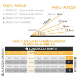 easycomfort easycomfort rampa per sedia a rotelle pieghevole e antiscivolo in alluminio 152x73cm capacita 272kg