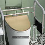easycomfort easycomfort supporto water con braccioli regolabile in altezza e larghezza con 2 piedini a ventosa