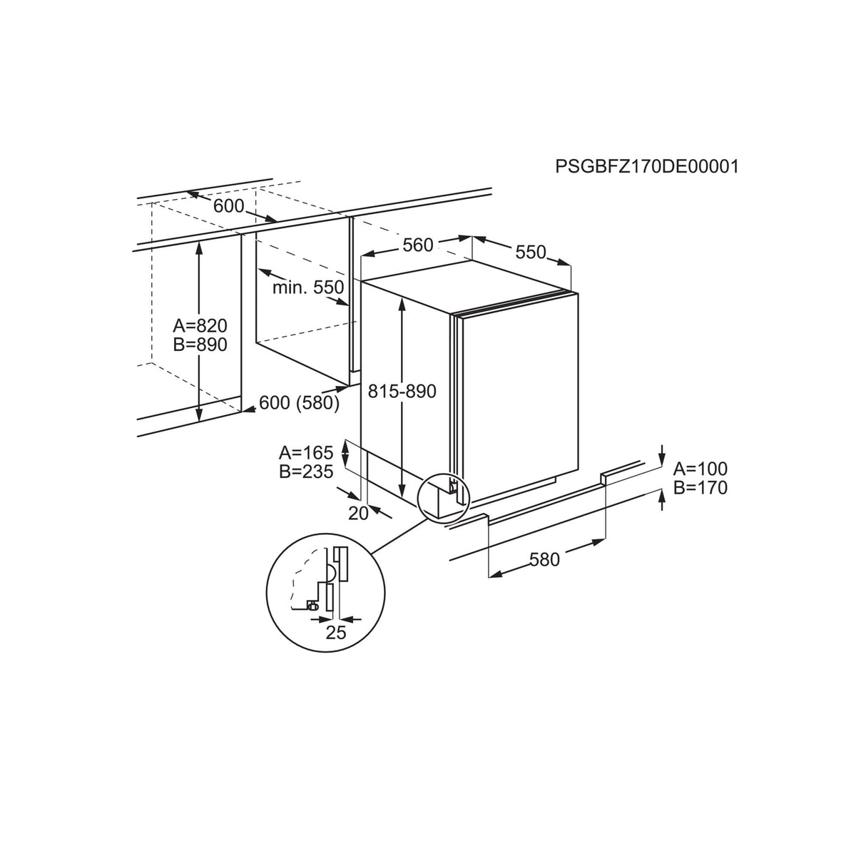 electrolux frigorifero da incasso electrolux serie 600 esb2ae82s 107 l classe e a819l56p547 bianco ean 7333394028378