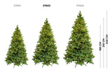 le stelle albero di natale artificiale verde h 210cm x l 135cm super folto con 3000 luci led incorporate e base a croce in metallo