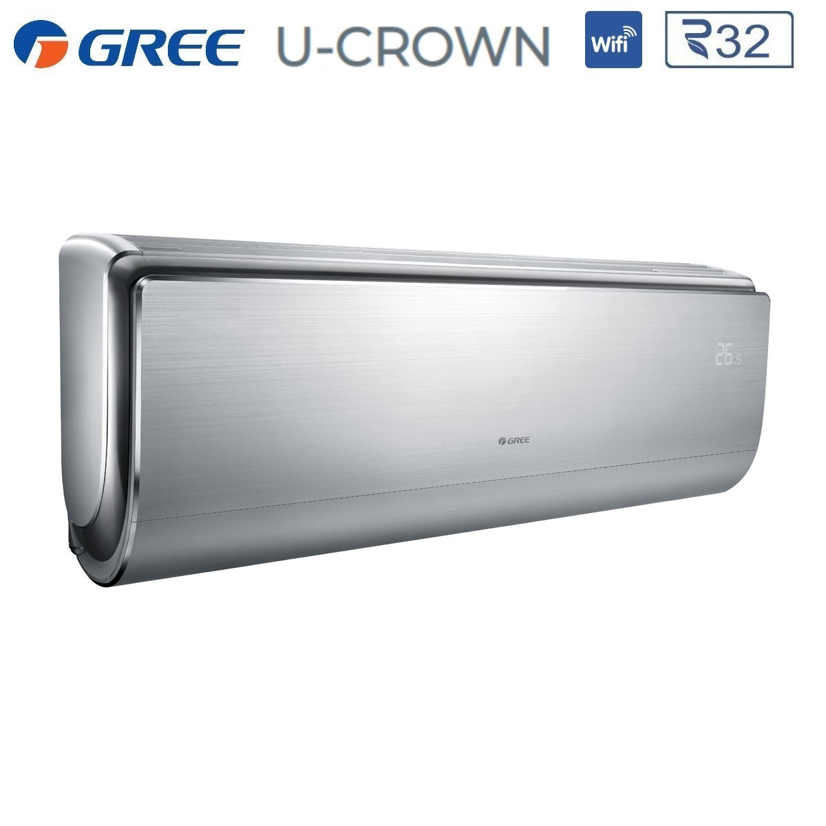 climatizzatore condizionatore gree trial split inverter serie u crown 9_12_12 con gwhd 24 nk6oo r 32 wi fi integrato 9000_12000_12000