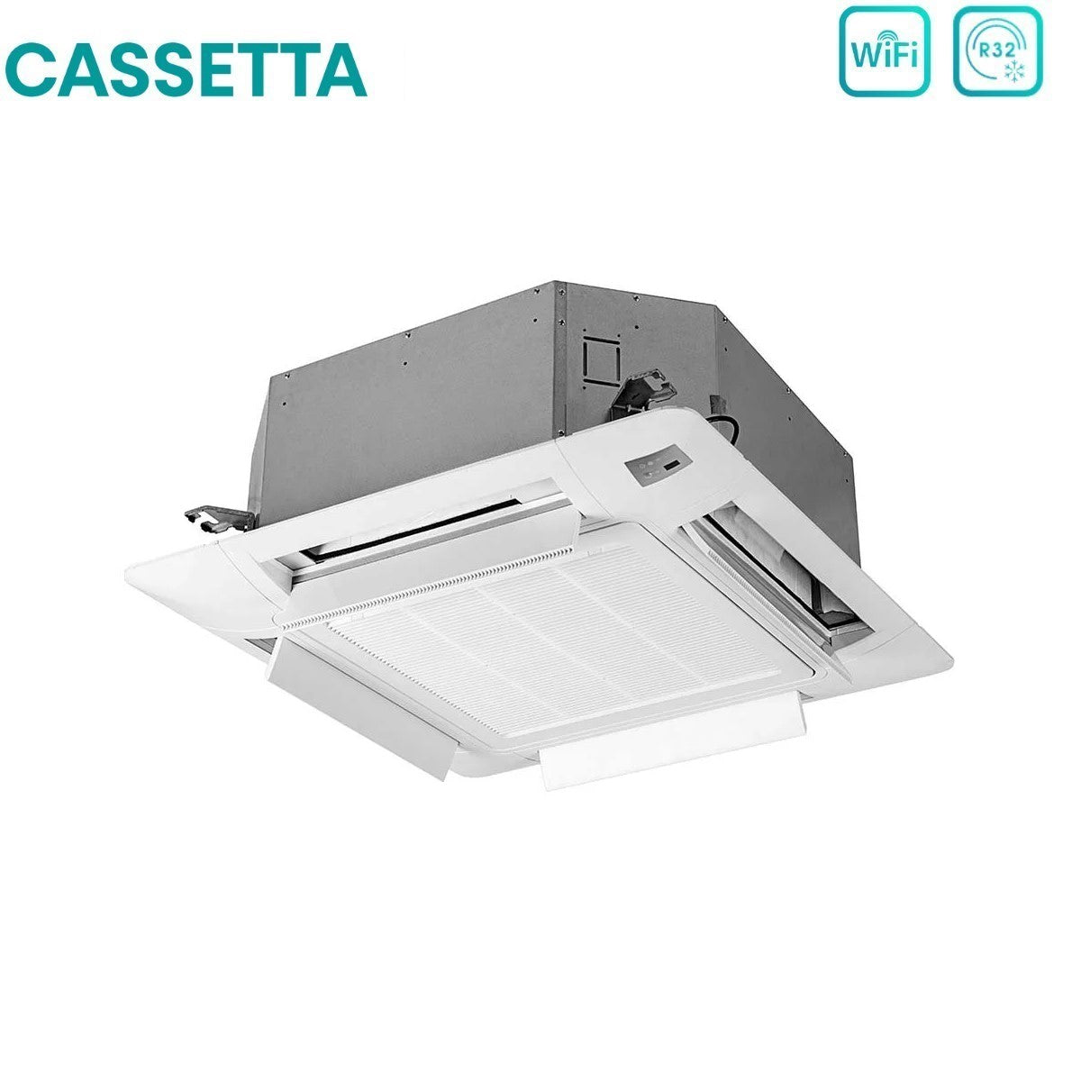 climatizzatore condizionatore hisense dual split a cassetta 18_18 con 3amw72u4rfa r 32 18000_18000