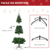 easycomfort easycomfort 1 8m albero di natale artificiale con 624 rami in pvc ignifughi albero di natale realistico con decorazioni e rami folti verde