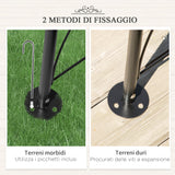 easycomfort easycomfort arco per rose e supporto per piante rampicanti in metallo 114x30x230cm nero