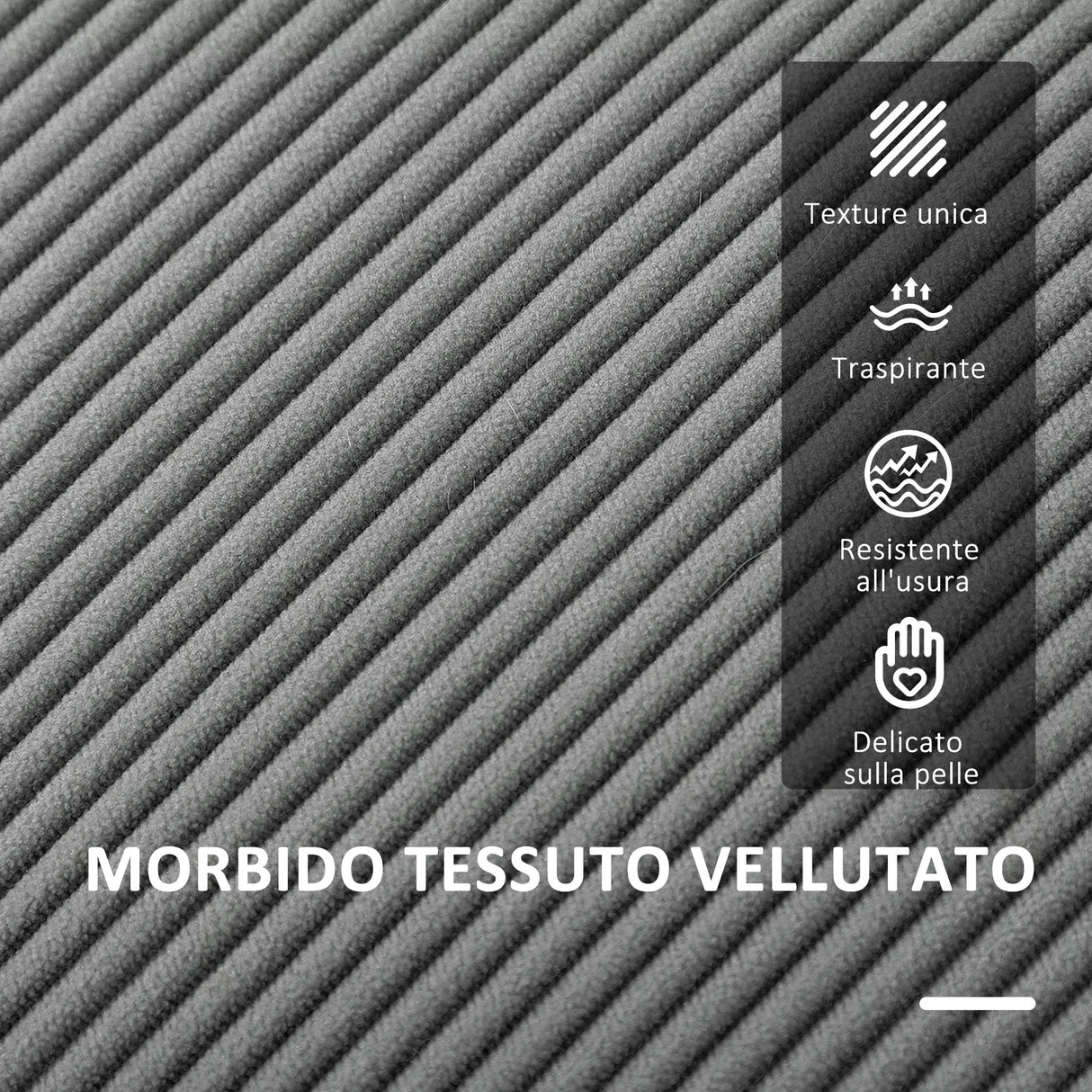 easycomfort easycomfort divano 2 posti con spazio contenitore e 2 cuscini in tessuto effetto velluto e legno 140x63x79 cm grigio