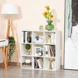 easycomfort easycomfort libreria bianca per casa e ufficio scaffale dal design moderno con 9 scomparti in legno 91 5 x 29 5 x 91 5 cm ean 8054111844895