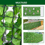 easycomfort easycomfort rotolo di siepe artificiale per balcone e giardino in pe verde 300x150cm