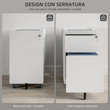 easycomfort easycomfort schedario per ufficio con 2 cassetti fessura a busta e barra per appendere in acciaio 30x50x53 5 cm bianco
