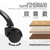 easycomfort easycomfort sedia da ufficio con altezza regolabile e tessuto a rete seduta girevole e inclinazione nero