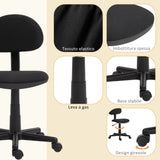 easycomfort easycomfort sedia da ufficio girevole ad altezza regolabile in tessuto elastico spugna e acciaio 43x51x73 85 cm nero
