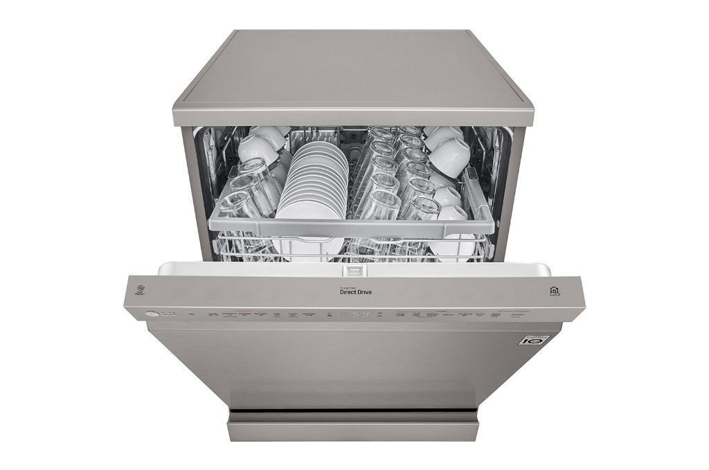 lavastoviglie a libera installazione lg df222fps 14 coperti classe energetica e a85xl60xp60 quadwash truesteam wi fi con smartthinq grigio