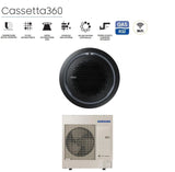 climatizzatore condizionatore samsung inverter cassetta 360 48000 btu ac140mn4pkh eu monofase r 410 wi fi optional con comando wireless incluso disponibili vari pannelli