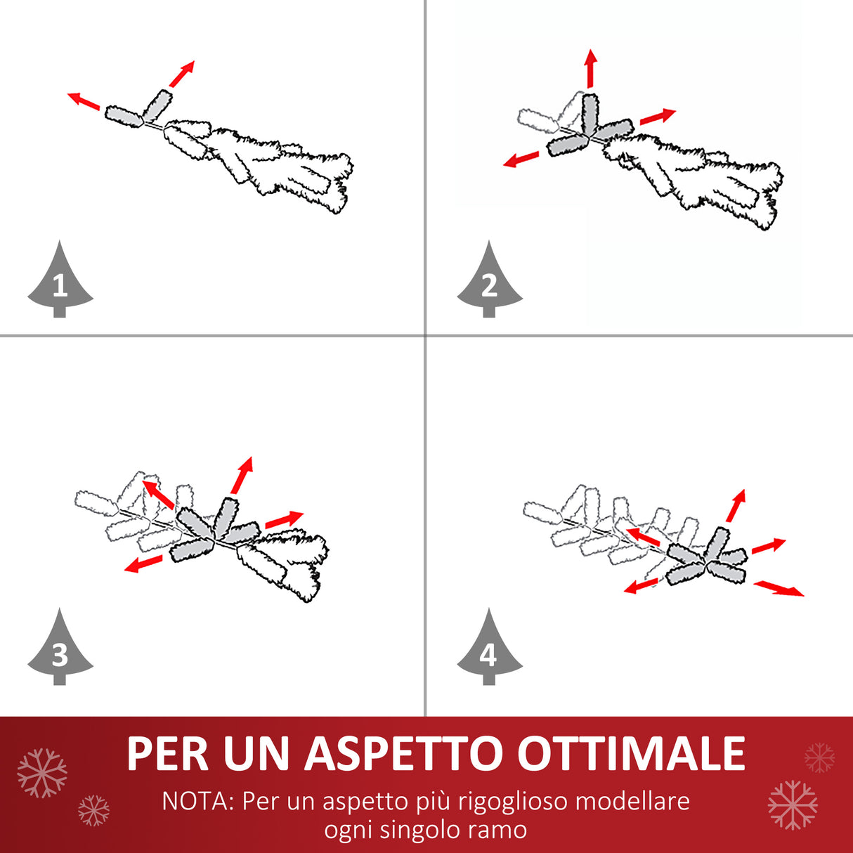 easycomfort easycomfort albero di natale 150cm con 420 rami in pvc ignifughi albero di natale con decorazioni e rami folti verde
