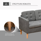 easycomfort easycomfort divano 3 posti moderno in tessuto grigio con vano contenitore e design scandinavo grigio 166 5x62x82cm ean 8055776915326