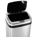 easycomfort easycomfort elegante bidone pattumiera in acciaio inox con sensore elettronico di apertura 30l ean 8054111841610