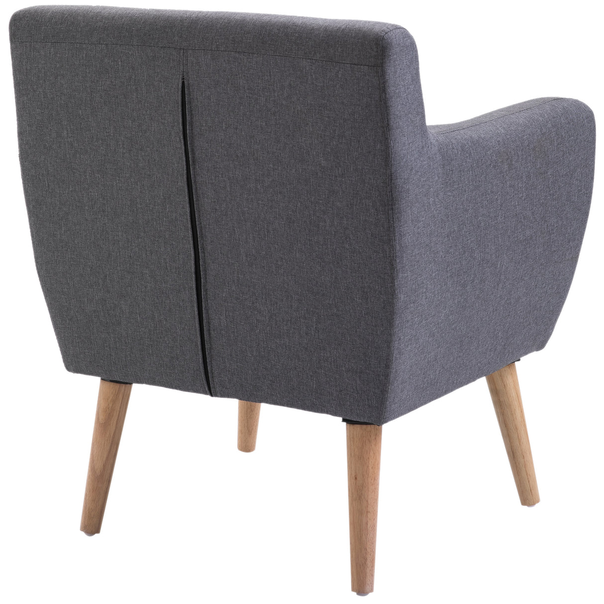 easycomfort easycomfort poltrona imbottita moderna poltroncina da camera soggiorno con braccioli tessuto legno 68 58 5 76cm grigio chiaro ean 8055776915784