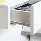 easycomfort easycomfort set 2 comodini sospesi in legno design moderno 40x30x15cm bianco