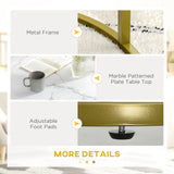 easycomfort easycomfort set 2 tavolini da salotto rotondi e impilabili in acciaio e truciolato 74x46 3 cm e 59x38 5 cm bianco e oro