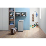 lavatrice slim a carica dall alto 5 kg indesit btw l50300 it n 1000 giri classe d a90xl40xp60 turn go opzione extra lavaggio display led btwl50300it n 38588
