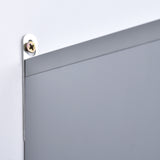 easycomfort easycomfort armadietto doppia porta a vetro con ripiano regolabile da bagno da parete legno 48x14 5x45cm grigio ean 8054111845229