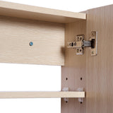 easycomfort easycomfort armadietto pensile da bagno a parete con specchio a 3 ante e ripiani regolabili in legno 90x60x13 5cm ean 8054144132402