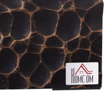 easycomfort easycomfort camino a bioetanolo da tavolo con bruciatore da 1 15l e pannello in vetro 33x16x18cm nero
