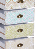 easycomfort easycomfort cassettiera mobiletto vintage con 5 cassetti stile shabby bagno ingresso camera 46 34 97 5cm bianco
