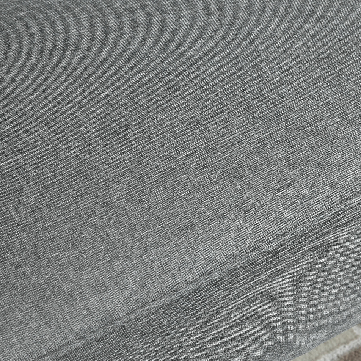 easycomfort easycomfort divano 2 posti moderno in tessuto senza braccioli divanetto da salotto con gambe in legno 117x56 5x77 cm grigio chiaro