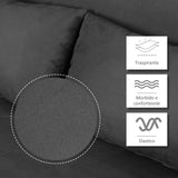 easycomfort easycomfort divano letto 2 posti in similpelle e acciaio con seduta regolabile in 5 posizioni 105x80x78 cm grigio