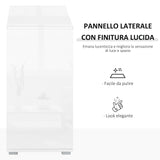 easycomfort easycomfort mobiletto 2 cassetti e 2 ante apertura a pressione mobile con 2 cassetti e 2 ante per casa e ufficio 79x36x74cm grigio chiaro e bianco ean 8054111846233
