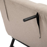 easycomfort easycomfort poltrona letto singolo poltrona con materasso e cuscino imbottito sfoderabili schienale regolabile 90 180 e telaio in metallo 75x70x75 cm beige ean 8055776911885