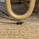 easycomfort easycomfort salotto da giardino in rattan stile boho con divano 2 posti 2 poltrone e tavolino con vetro
