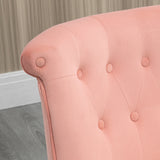easycomfort easycomfort sedia moderna per soggiorno e sala da pranzo con seduta imbottita e tessuto vellutato 60x66x79 cm rosa