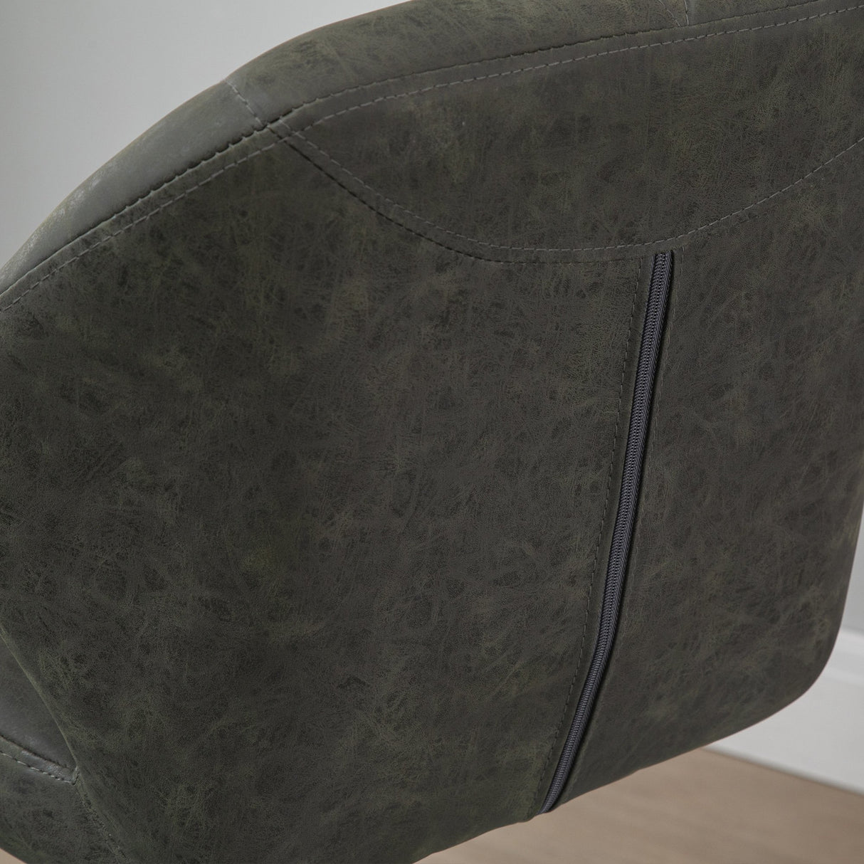 easycomfort easycomfort set 2 sgabelli da bar con altezza regolabile base in metallo e seduta in finta pelle sgabelli con schienale e poggiapiedi 51 5x57 5x93 114 5 cm verde militare