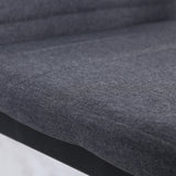 easycomfort easycomfort set 4 sedie imbottite per soggiorno o sala da pranzo sedie da cucina moderne in metallo e tessuto grigio