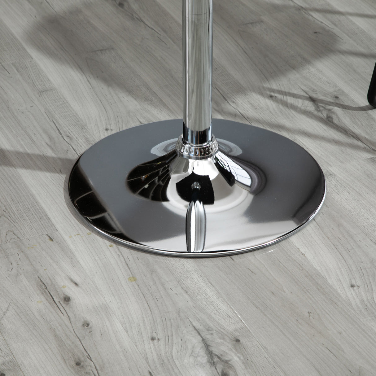 easycomfort easycomfort tavolo quadrato regolabile in altezza metallo e mdf tavolino da bar cucina soggiorno nero 60x60x69 93cm ean 8054144131962