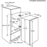 electrolux frigorifero monoporta a incasso electrolux lfb3ae12s serie 500 optispace 188 l classe e a1218l548p549 bianco ean 7333394014555