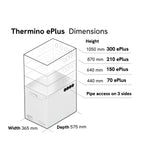 thermino scaldabagno full electric thermino xplus 150 con resistenza da 18 kw