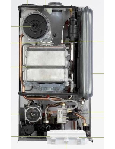 caldaia a gas beretta ciao green 25 csi a condensazione completa di kit scarico fumi metano new erp