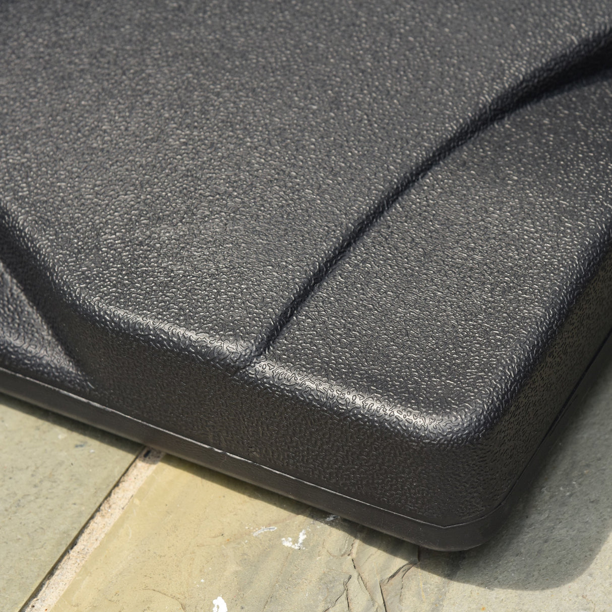 easycomfort easycomfort base per ombrellone in plastica da 20kg per pali da 32 38 48mm 41 5x41 5x35cm