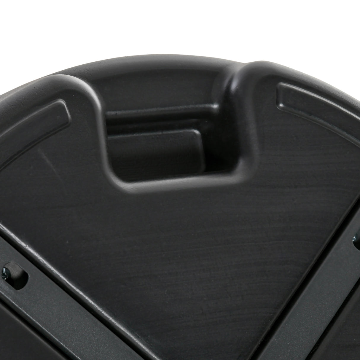 easycomfort easycomfort base per ombrellone rotonda 55cm in plastica da 30kg per pali da 38 48mm nero